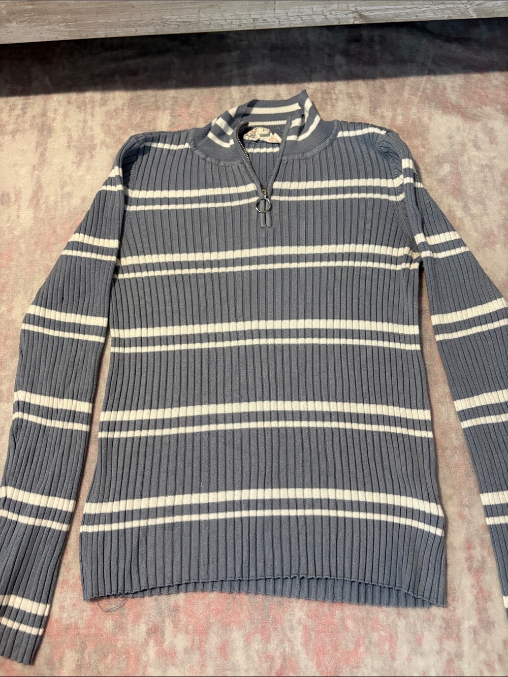 Blue and White Striped Long sleeve
